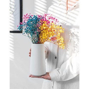 Minimalist White Ceramic Vase for Modern Home Decor