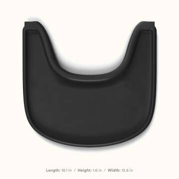 Stokke Tray, Black - Designed Exclusively for Tripp Trapp Chair + Tripp Trapp Baby Set - Convenient to Use and Clean - Made with BPA-Free Plastic - Suitable for Toddlers 6-36 Months