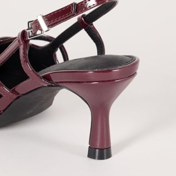 Stylish Gordon Slingback Heels for Women - Dark Cherry