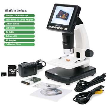 AmScope Kid's Digital Microscope and Rock Collecting Kit