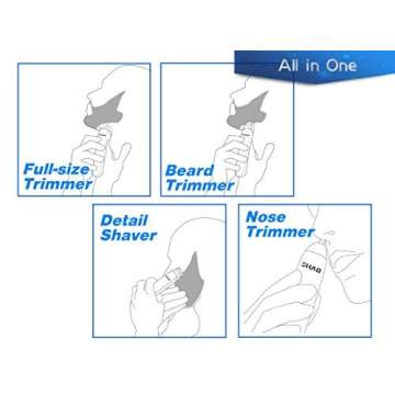 Electric Shaver and Beard Trimmer - 5 in 1 Grooming Kit