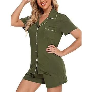 Anjue Women's Comfortable Fashionable Pajama Set