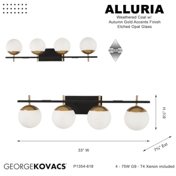 George Kovacs Alluria 4-Light Vanity Bath Light