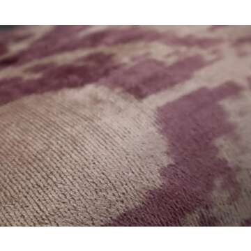 Canvello Handmade Velvet Throw Pillow, 16" x 24" with Down Feather Insert - Brown & Beige Geometric ...