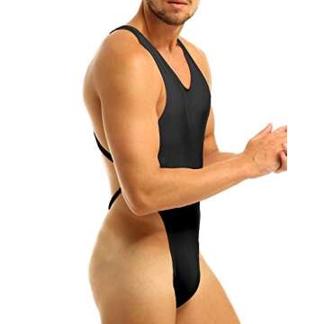 ACSUSS Men's Sexy Crossover G-String Bodysuit Underwear
