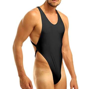 ACSUSS Men's Sexy Crossover G-String Bodysuit Underwear