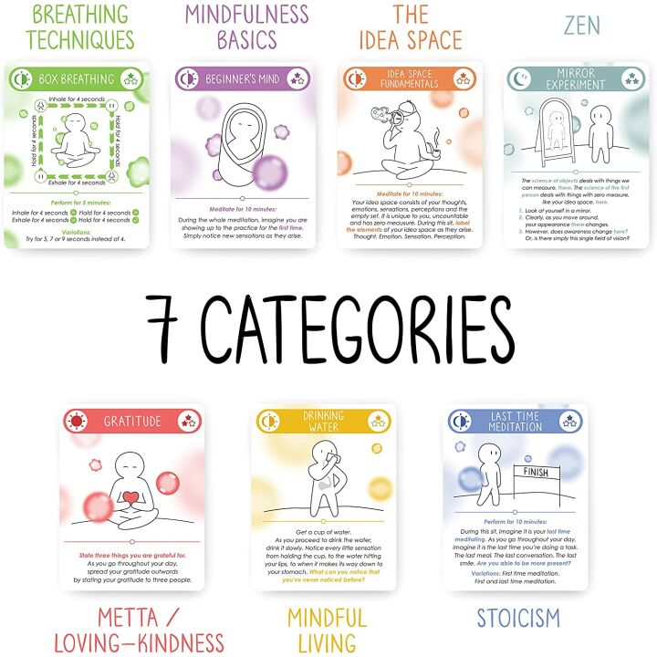 Daily Meditation Cards for Anxiety Relief & Stress