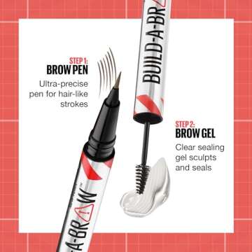Maybelline Build-A-Brow Brow Pen & Gel for Fuller Brows