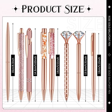 Elegant Supervitae Rose Gold Pen Set for Every Woman