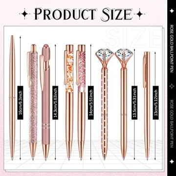Elegant Supervitae Rose Gold Pen Set for Every Woman