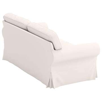 Custom Sofa Cover for IKEA Ektorp Loveseat - Beige