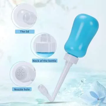 Peri Bottle for Postpartum Care, Postpartum Essentials, Feminine Care 12oz, Blue