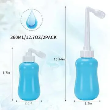 Peri Bottle for Postpartum Care, Postpartum Essentials, Feminine Care 12oz, Blue