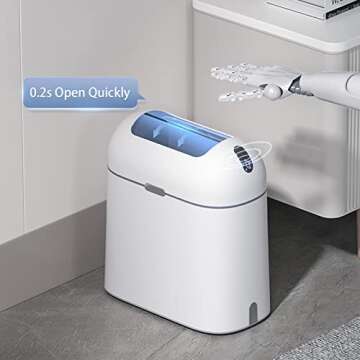 ELPHECO Motion Sensor Trash Can with Butterfly Lid