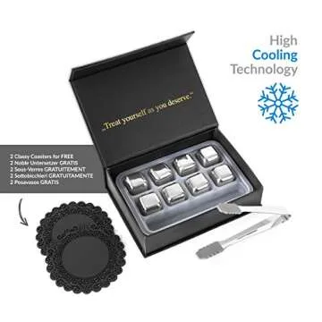 Exclusive Whiskey Stones Gift Set: Chilly Sips, No Dilution