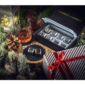 Exclusive Whiskey Stones Gift Set: Chilly Sips, No Dilution