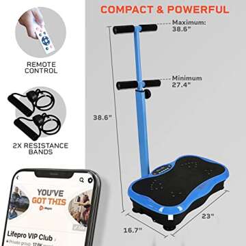 Lifepro Vibration Plate - Muscle Toning Machine for All