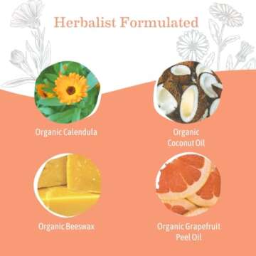 Earth Mama Bright Citrus Deodorant | Safe for Sensitive Skin, Pregnancy and Breastfeeding, Contains Organic Grapefruit and Calendula, No Baking Soda or Aluminum, 2.65-Ounce (2-Pack)