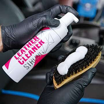 Gyeon Leather Set Strong - All in One Car Leather Cleaner and Coating Kit - Deep Clean and Protect Your Cars Leather Interior and Seats - Automotive Leather Protection