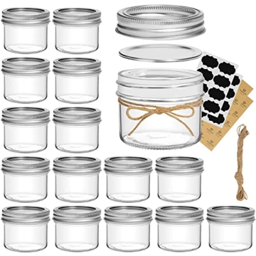 Shop omSaf Mini Mason Jars 4oz - Versatile & Charming
