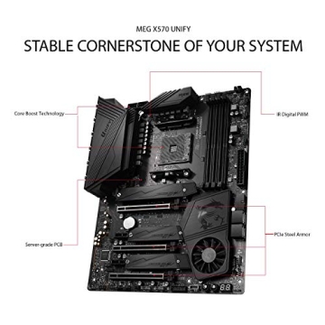 MSI Meg X570 Unify Motherboard for AMD Ryzen 0 to 0