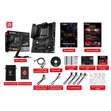 MSI Meg X570 Unify Motherboard for AMD Ryzen 0 to 0