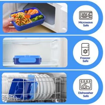 Jelife Kids Bento Lunch Box - Leakproof & Fun Design