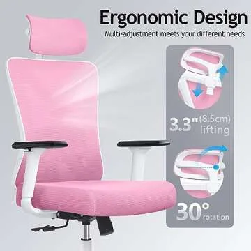 KERDOM Ergonomic Office Chair – Comfortable Mesh Design