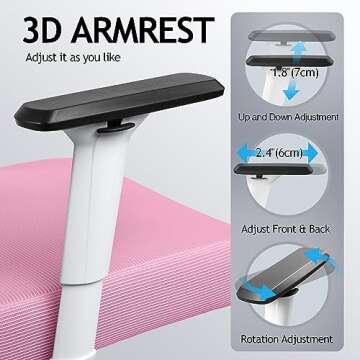 KERDOM Ergonomic Office Chair – Comfortable Mesh Design