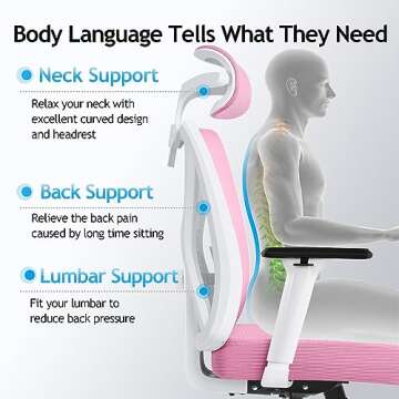 KERDOM Ergonomic Office Chair – Comfortable Mesh Design