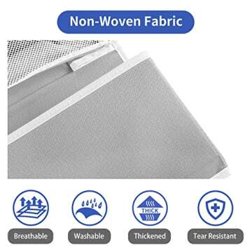 NesTidy Over The Door Organizer Storage 6 Layers, Wall Mount Hanging Organizer with 5 Large Pocket O...