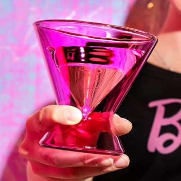 Barbie Stemless Martini Glass Set - Double Walled Insulation