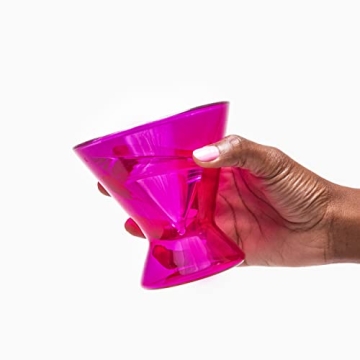 Barbie Stemless Martini Glass Set - Double Walled Insulation