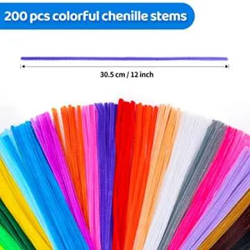 Eppingwin 200 PCS Pipe Cleaners - Colorful Craft Supplies