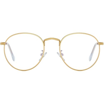 AIEYEZO Round Blue Light Blocking Glasses - Stylish Protection
