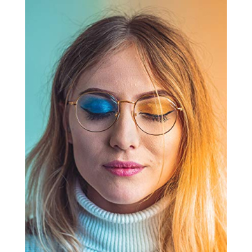 AIEYEZO Round Blue Light Blocking Glasses - Stylish Protection
