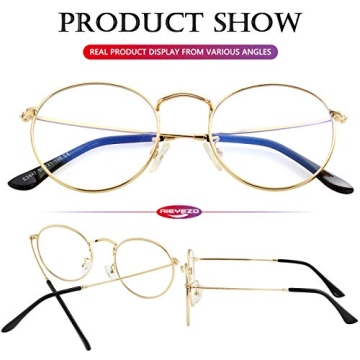 AIEYEZO Round Blue Light Blocking Glasses - Stylish Protection