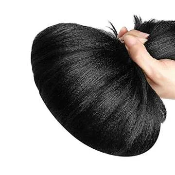 Pre-stretched Braiding Hair Easy Braid Professional Itch Free Synthetic Fiber Corchet Braids Yaki Texture Hair Extensions 6 packs Braid Hair 22 Inch (#1B)