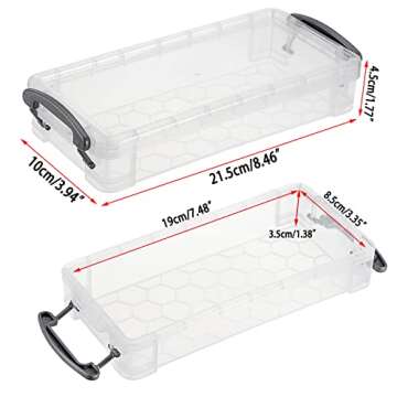 BTSKY Large Capacity Pencil Box, Office Supplies Storage Organizer Box, Brush Painting Pencils Stora...