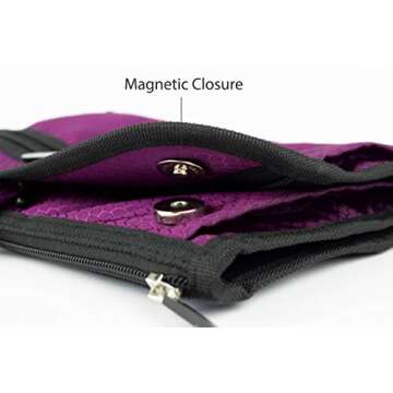 EVFOFO Sudopo OLSAinny Jaimie Hanging Travel Jewelry Organizer - Portable, Double Sided - 23 Zippered Pockets in 6 Sizes - Foldable Accessory Necklace Ring Bracelet Organizer for Travel & Home