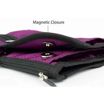 EVFOFO Sudopo OLSAinny Jaimie Hanging Travel Jewelry Organizer - Portable, Double Sided - 23 Zippered Pockets in 6 Sizes - Foldable Accessory Necklace Ring Bracelet Organizer for Travel & Home