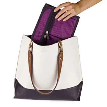 EVFOFO Sudopo OLSAinny Jaimie Hanging Travel Jewelry Organizer - Portable, Double Sided - 23 Zippered Pockets in 6 Sizes - Foldable Accessory Necklace Ring Bracelet Organizer for Travel & Home