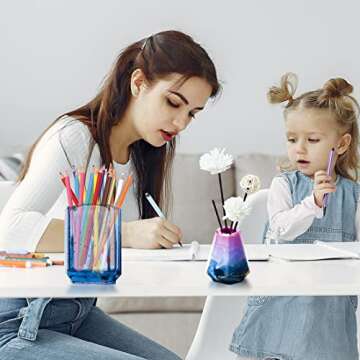 Voyyphixa 2 Pcs Vase Resin Molds for DIY Crafts and Home Decor