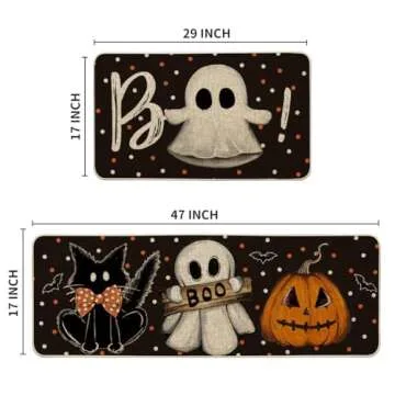 Artoid Mode Halloween Kitchen Mats Set - 2 Stylish Rugs