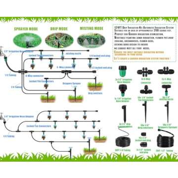 Effortless NRWRTY Drip Irrigation Kit for All Gardens