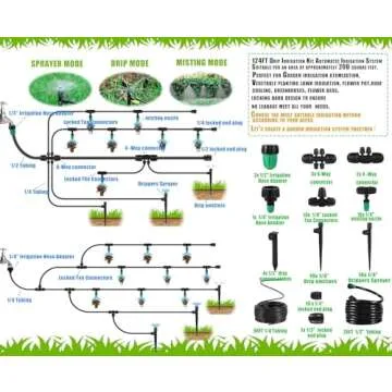 Effortless NRWRTY Drip Irrigation Kit for All Gardens