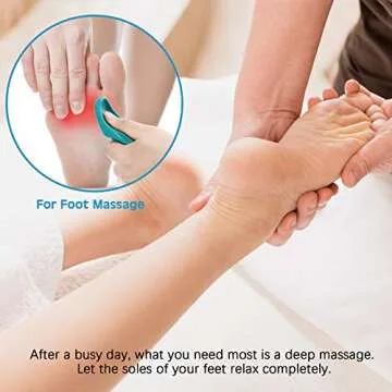 Nuanchu 2 Pcs Thumb Saver Massage Tool Manual Massage Tool Deep Tissue Massage Tool for Gentle Point Massage Stress Relief(Green)