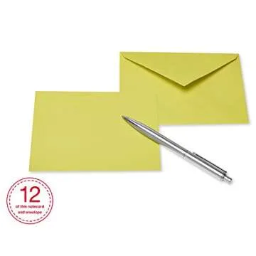 American Greetings Single Panel Blank Cards with Envelopes, Earthtone Colors (100-Count)