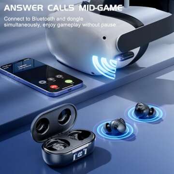 IAMJOY Wireless Gaming Earbuds - 20ms Low Latency Audio