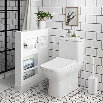 Elegant Bathroom Vanity Tray with Qtip Holders